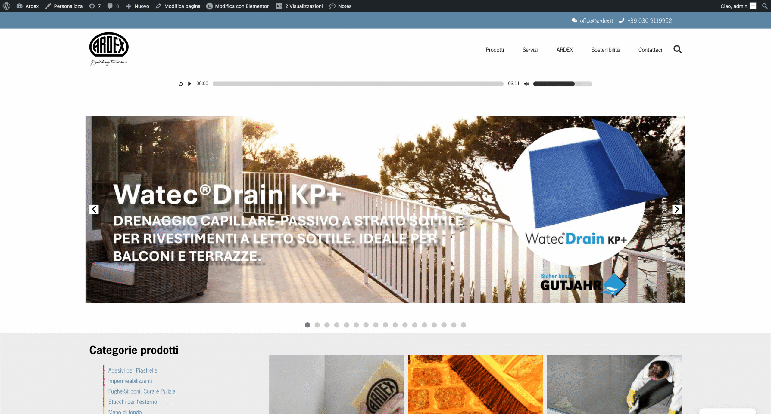 immagine del progetto realizzato per Ardex