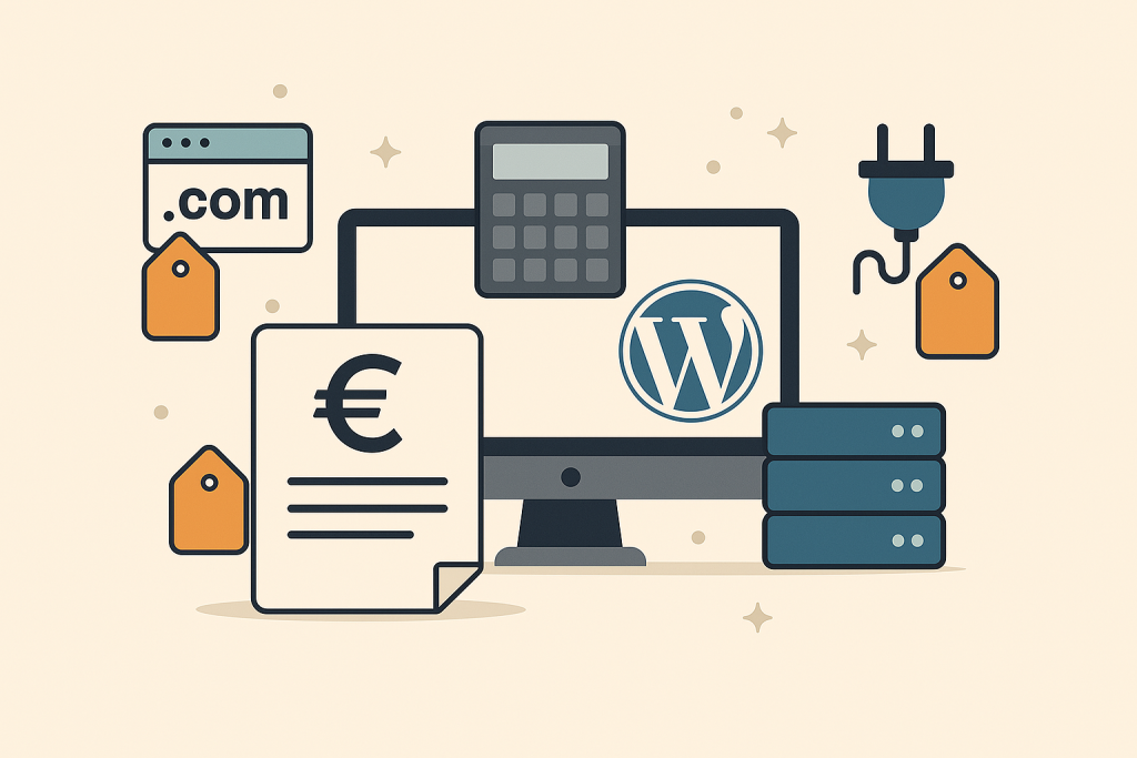 Icone digitali web-commerce e WordPress