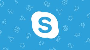 Logo con simbolo S su sfondo blu