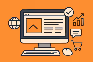 Sito web aziendale con elementi di marketing